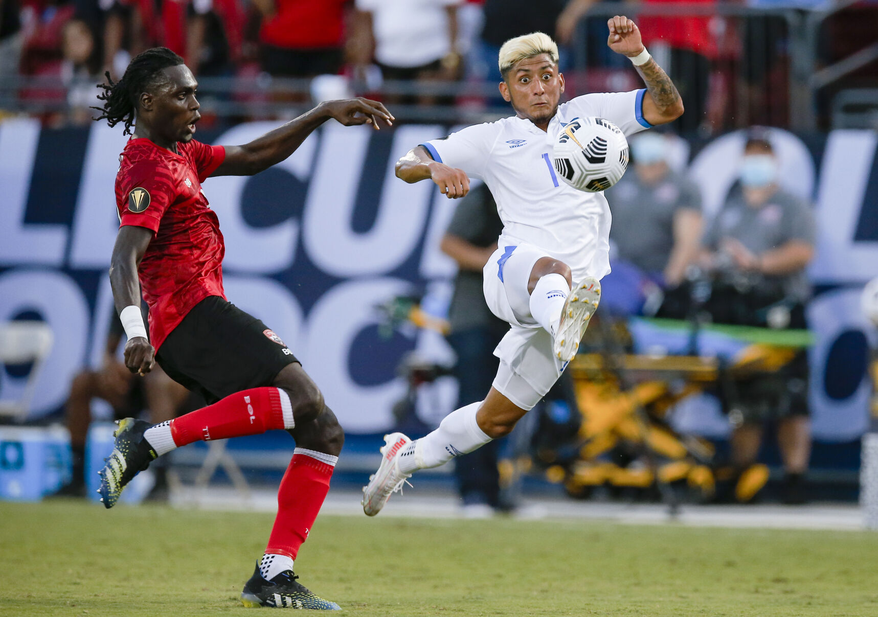 APTOPIX CONCACAF Trinidad El Salvador Soccer